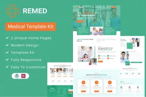 Remed - Medical Clinic Elementor Template Kit for web design